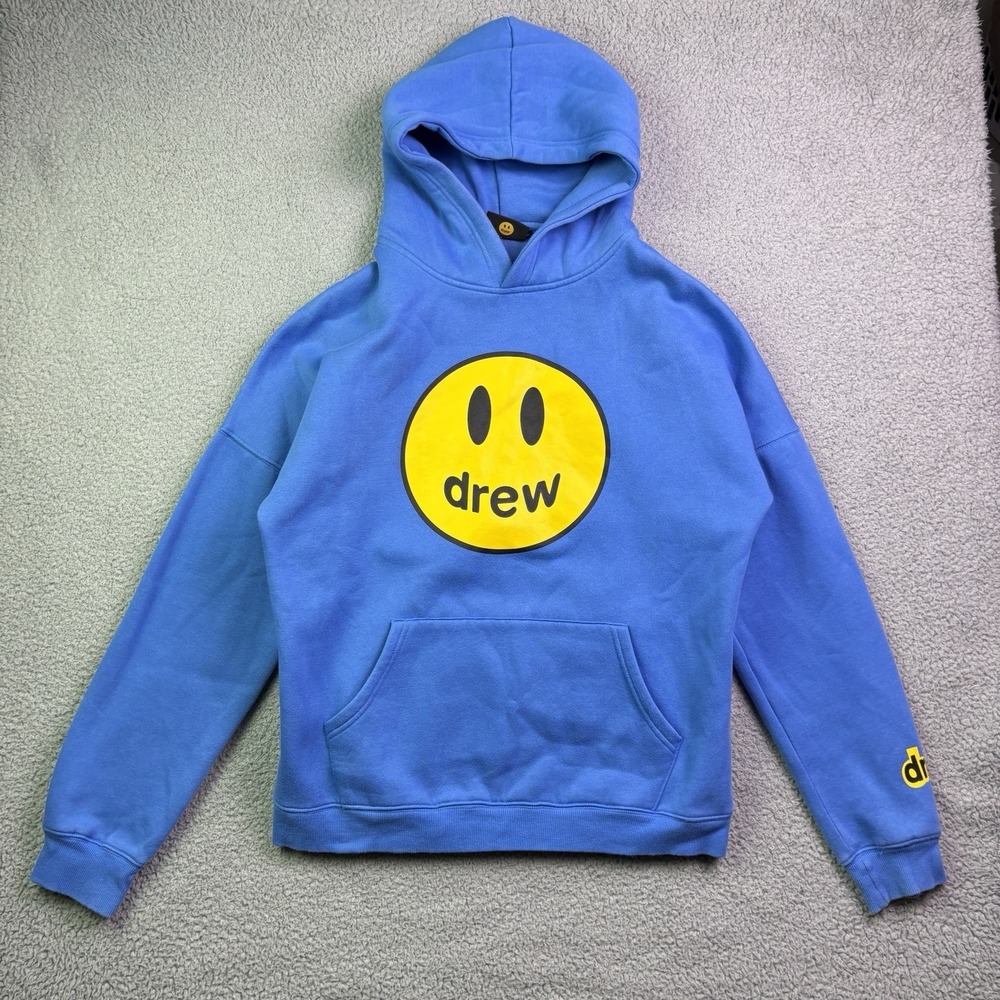 Drew House Hoodie Mens Large Blue Justin Bieber Hooded Sweatshirt